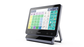 Produktbild von Grid Pad 13 mit Lumin-i Augensteuerung und Grid Kommunikationssoftware