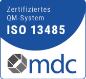 Zertifiziertes QM-System ISO 13485