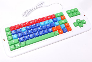 Produktbild von Clevy Tastatur QWERTZ, Großbuchstaben